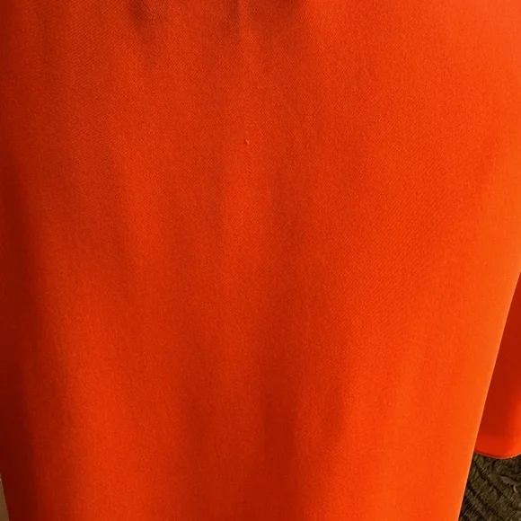 Theory bright orange viscose top perfect length Size Small - Picture 5 of 7